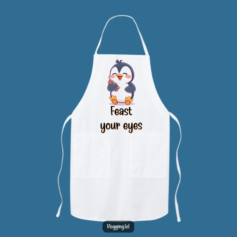 Funny Penguin Chef's Delight Apron - Hilarious Kitchen Gift for Cooks