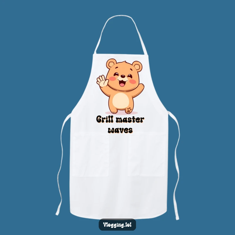 Funny Bear Chef's Welcome Apron - Hilarious Kitchen Gift for Hosts