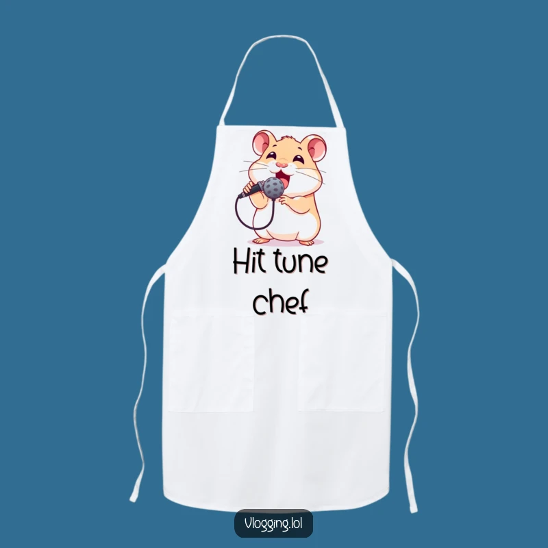 Funny Hamster Chef Rockstar Apron - Hilarious Kitchen Gift for Cooks