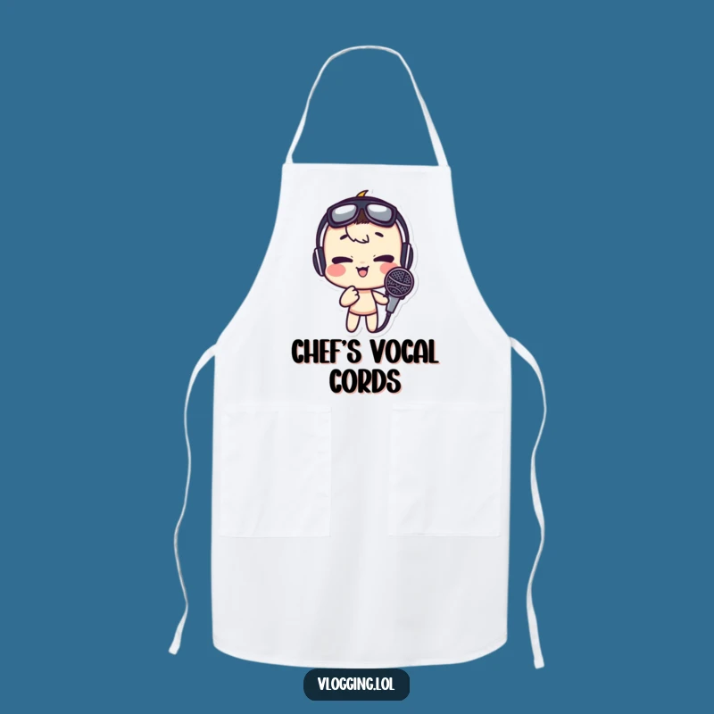 Funny Microphone Face Apron: Hilarious Kitchen Gag Gift
