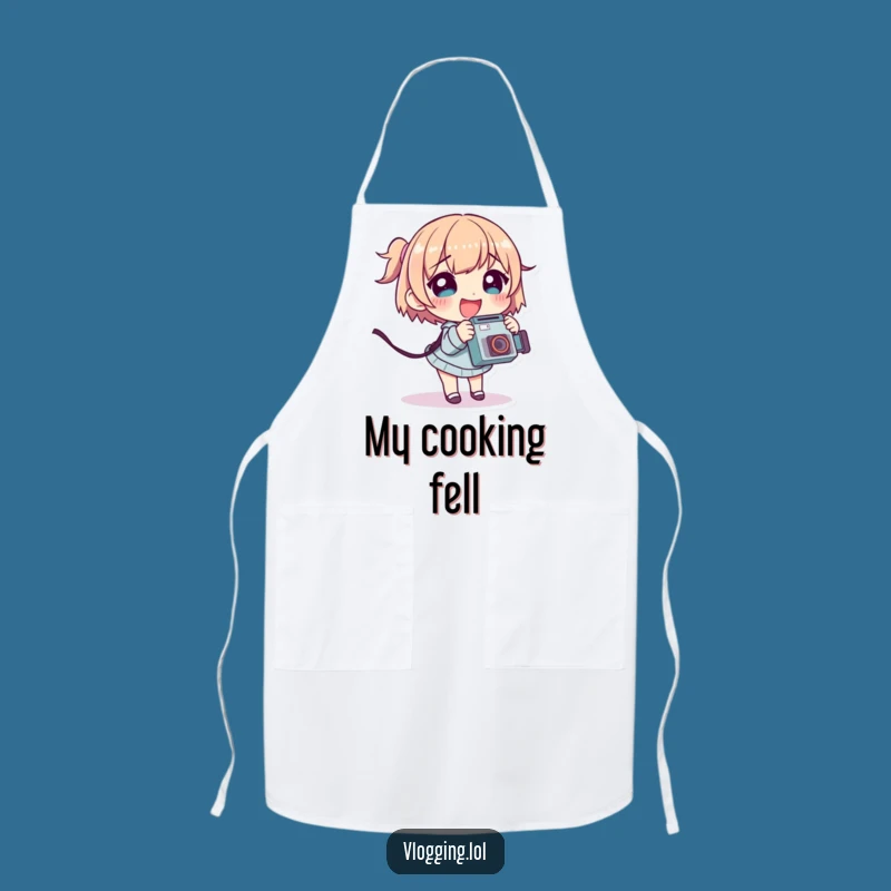 Funny Photo Booth Apron: Giggling Character Tripping, Fun Funny Cooking Gift