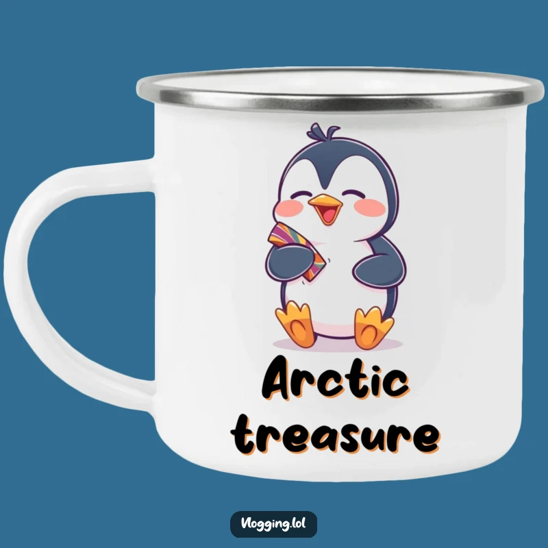 Funny Penguin Campfire Cheer Mug - Hilarious Outdoor Gift for Penguin Lovers