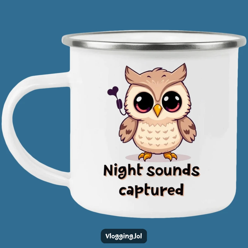 Funny Joyful Owl Camping Mug - Outdoor Spooky Gift