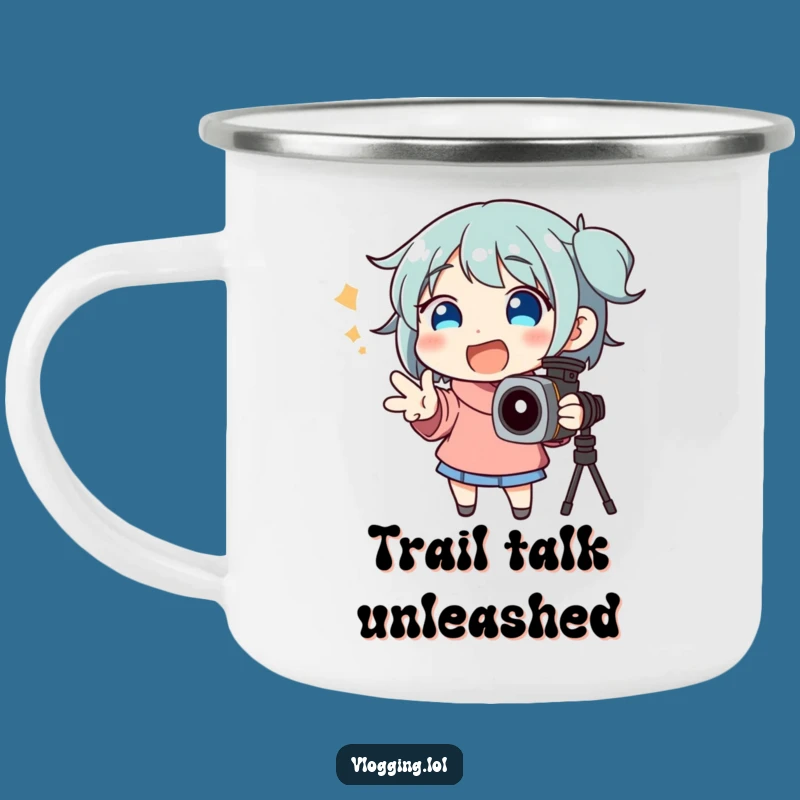 Funny Speaker Character Camping Mug: Sip & Share with this Hilarious Gift