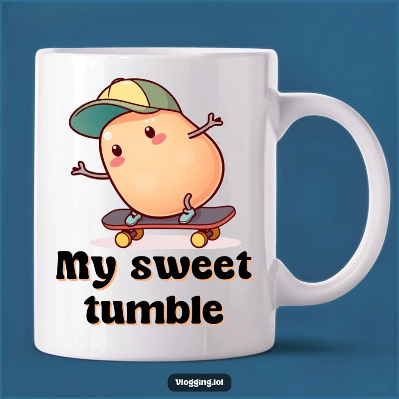 Funny Jelly Bean Skater Mug: This Sweet Mishap Makes a Perfect Gift