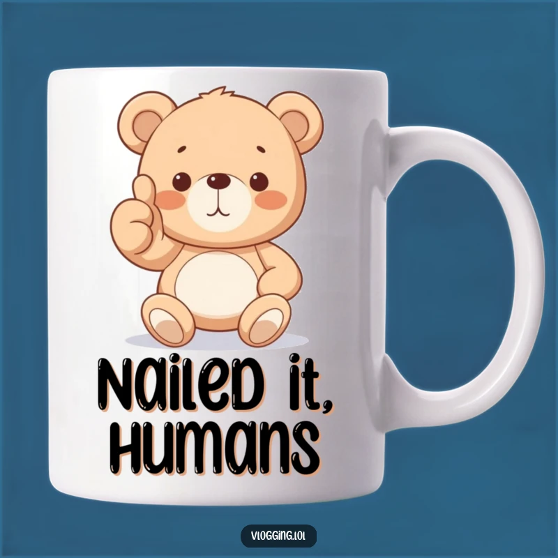 Funny Teddy Bear Thumbs Up Mug: The Perfect Encouraging Gift for Any Occasion