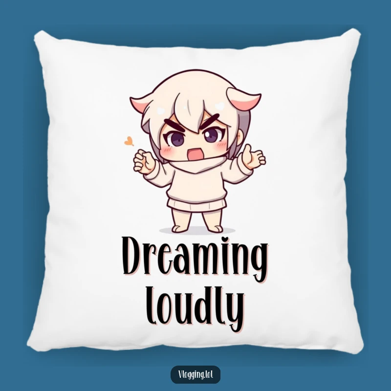 Funny Determined Speaker Pillow: Comfy Comfort for Passionate People Funny Gift