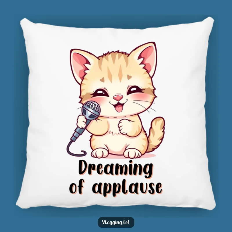 Cuddle Up with the Funny Giggling Kitten Microphone Pillow!