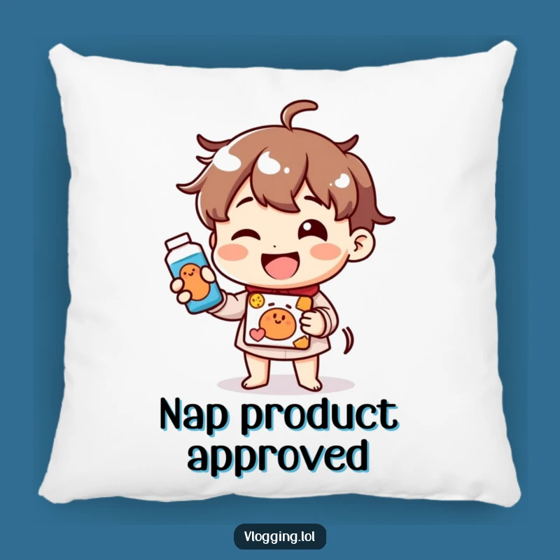 Funny Cheerful Demo Pillow: Cozy Comfort with a Smile