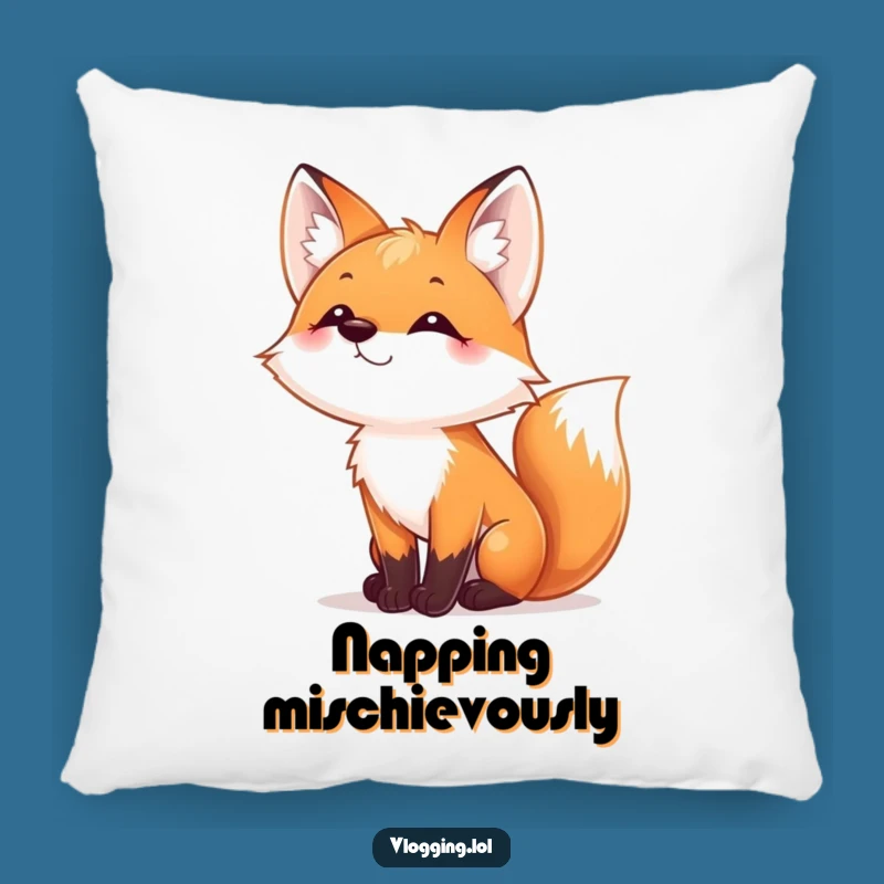 Funny Fox Nose Wiggle Pillow - Soft Playful Fox, Cozy Funny Gift