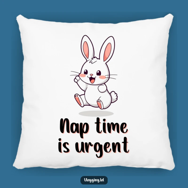 Funny Bouncing Bunny Pillow: Cozy Comfort with Techy Charm!