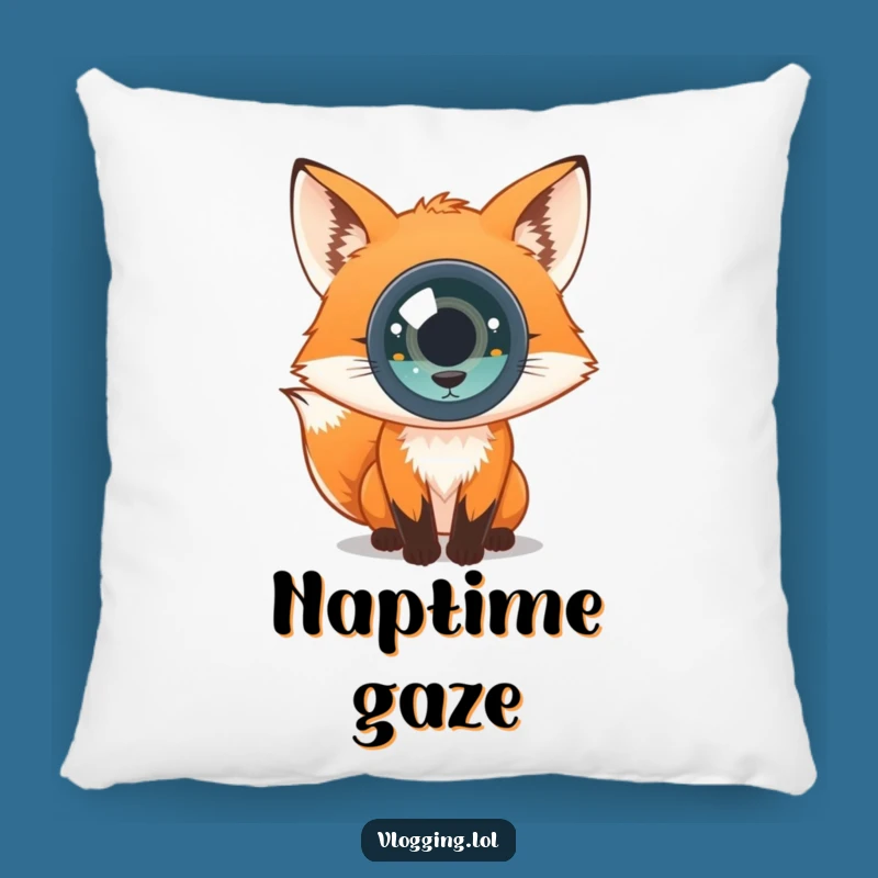 Funny Curious Fox Pillow: Cozy Comfort with an Intriguing Touch