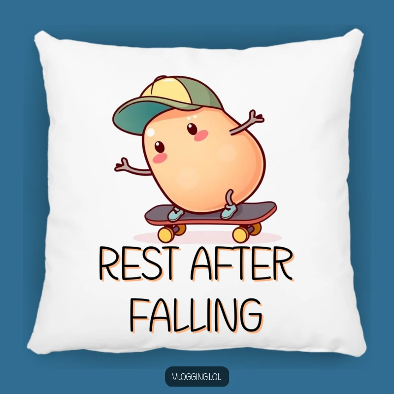 Funny Jelly Bean Skater Pillow: Add a Touch of Humor with This Sweet Fall