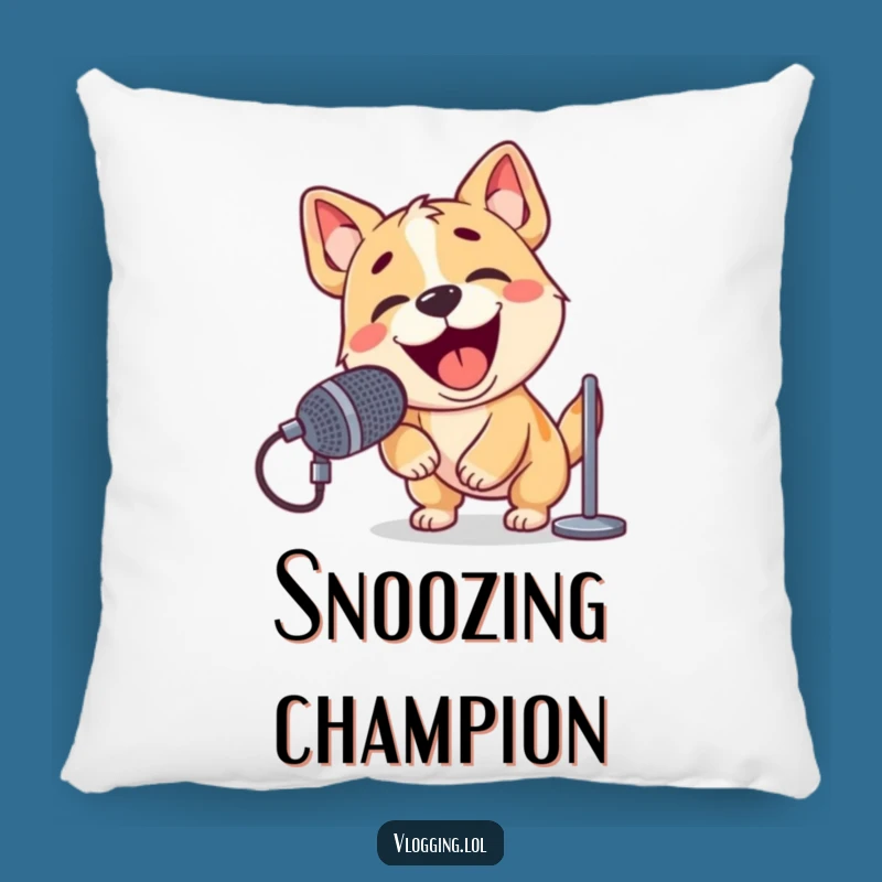 Funny Dog Barking Pillow: Cozy Enthusiastic Cushion