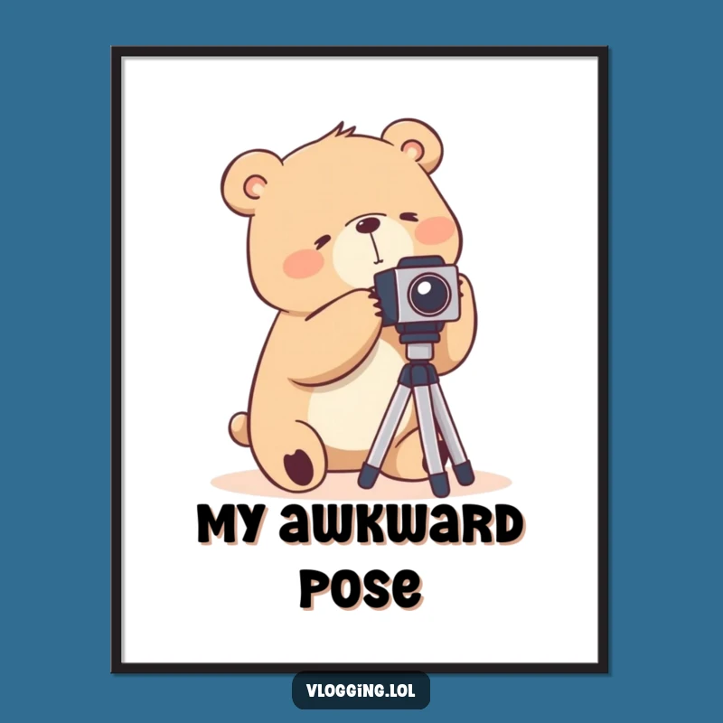 Funny Bear Photography Digital Print: Instant Awkward Art!