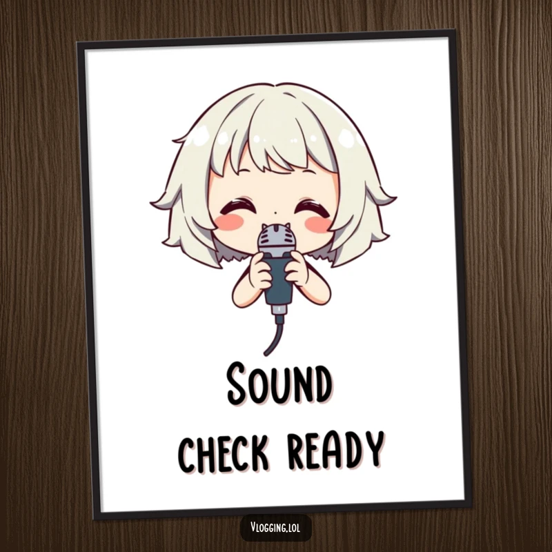 Funny Singer Digital Art: A smiling character holding a microphone, captured in a dynamic, humorous pose for digital display.