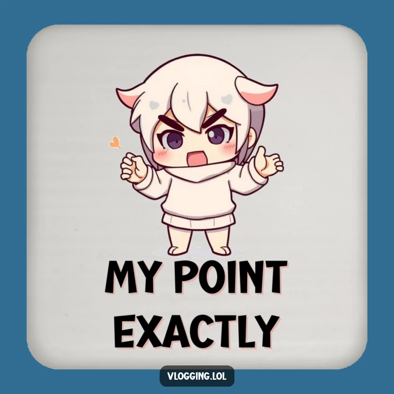 Funny Determined Speaker Drink Coaster: Protect Surfaces with Passion Funny Gift