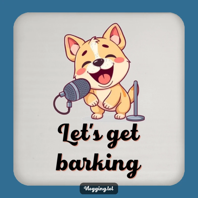 Funny Dog Barking Coaster: Protect Surfaces with Sound