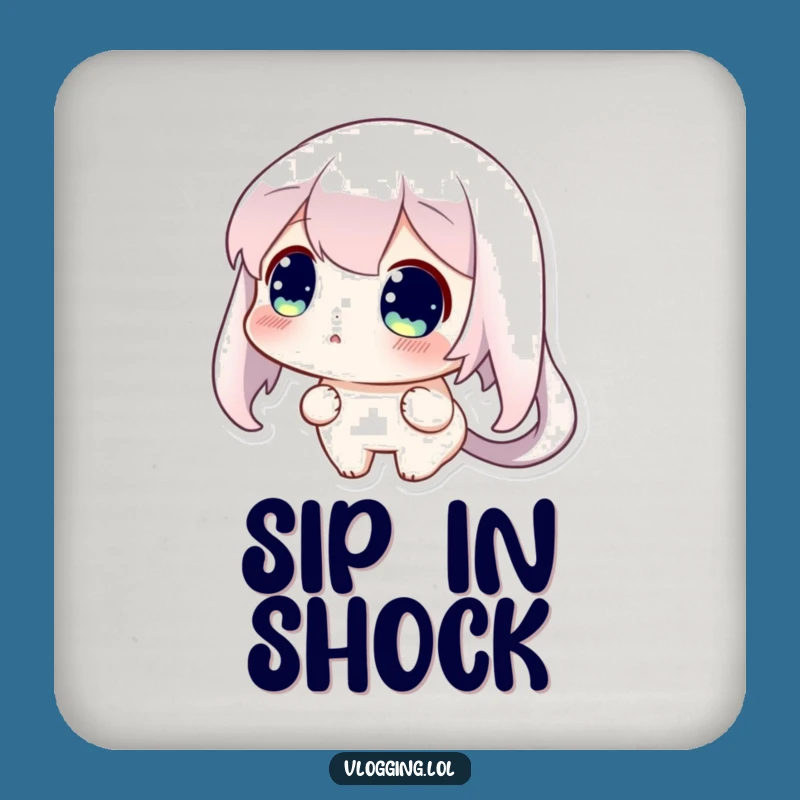 Funny Surprised Screen Coaster: Protect Surfaces with this Funny Gift