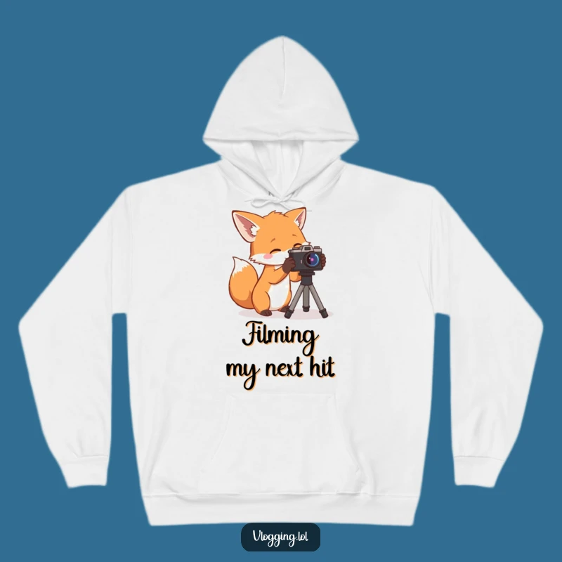 Funny Curious Fox Hoodie: Warm Up Your Lens with this Cozy Photographer's Funny Gift!