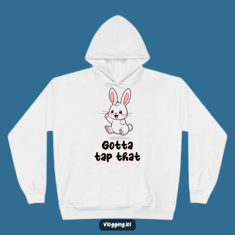 Funny Bouncing Bunny Hoodie: Cozy Up with Screen Time Fun – Great Gift!