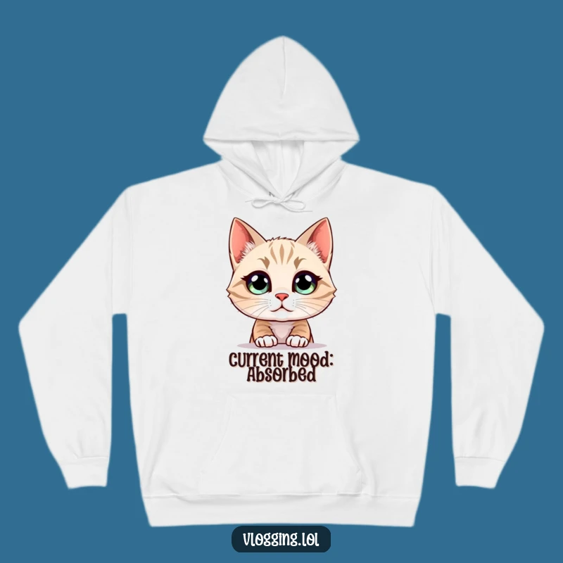 Funny Cat Hoodie: Cozy Screen Staring Sweatshirt, Perfect Funny Gift!