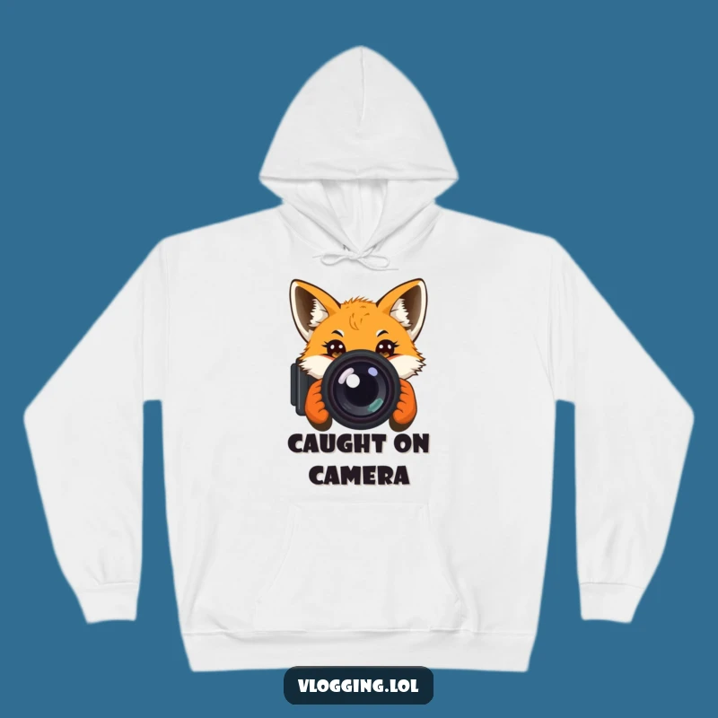 Funny Curious Fox Hoodie: Cozy Up with Camera-Ready Charm – Great Gift!