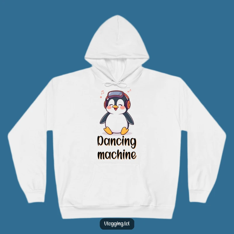 Funny Penguin Hoodie: Cozy Vlogger Music Sweatshirt, Perfect Funny Gift!