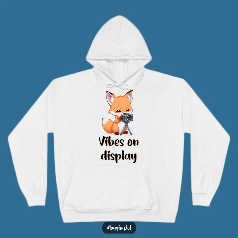 Funny Fox Photographer Hoodie: Cozy Up with a Cam-Crazy Critter, Great Gift