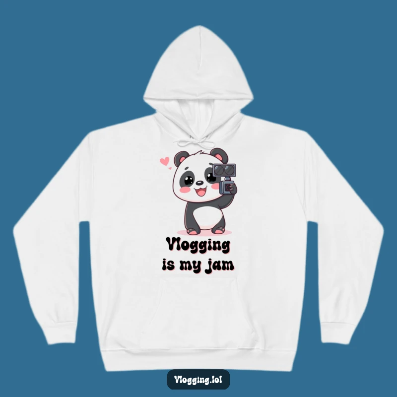 Funny Panda Hoodie: Cozy Vlogger Chat Sweatshirt, Perfect Funny Gift!