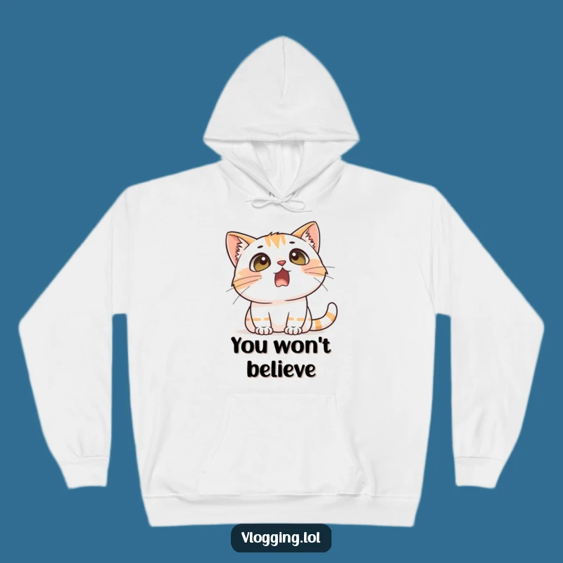 Cozy Funny Cat Surprise Hoodie - Warm & Hilarious Gift for Cat Fans