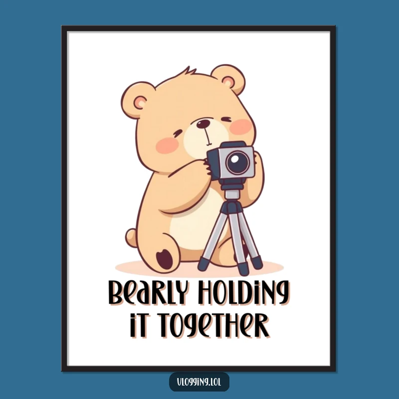 Free Printable Bear Photography Wall Art - Funny Downloadable Decor for Artists!