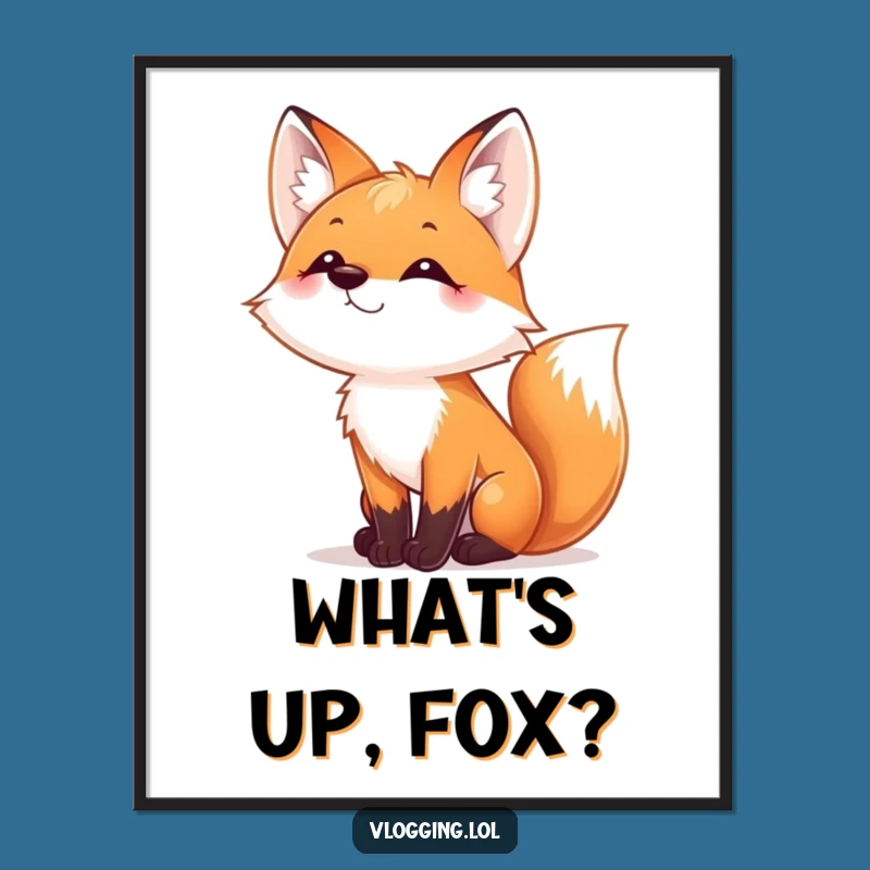 Free Printable Fox Whimsy Wall Art: Funny Downloadable Decor for Charming Spaces