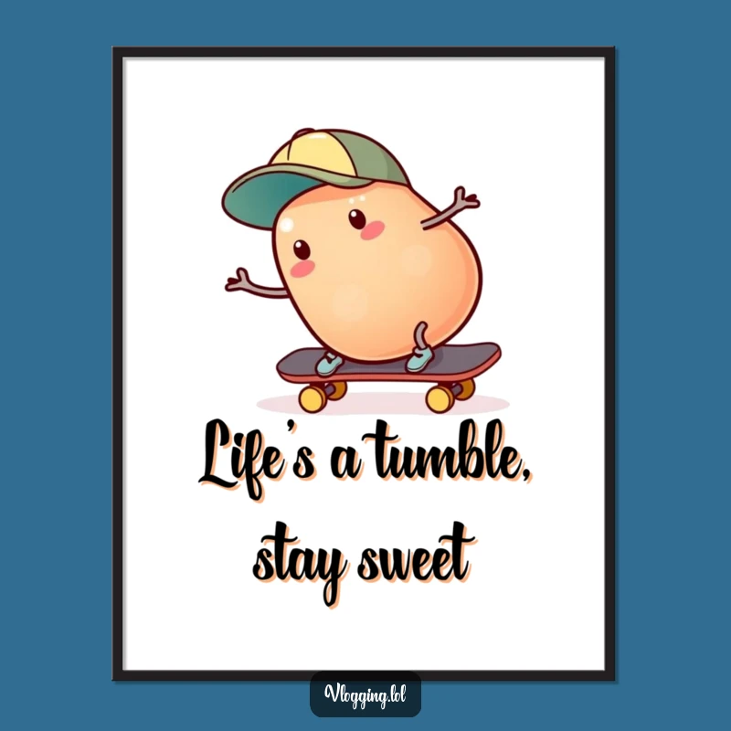 Free Printable Jelly Bean Wall Art: Wobbly Fun Downloadable Decor