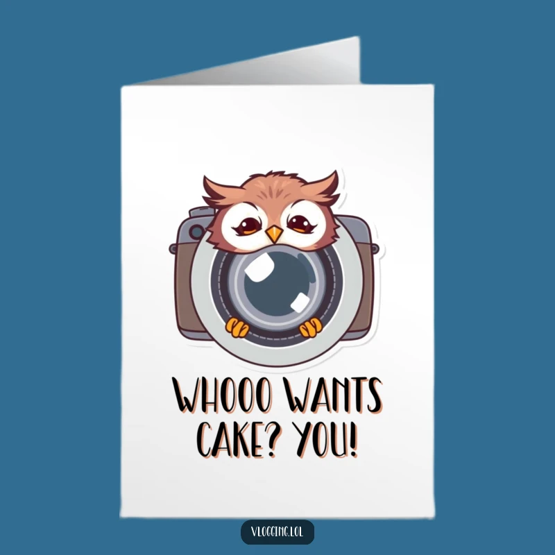 Free Printable Birthday Card Funny Owl Photography Gift Downloadable