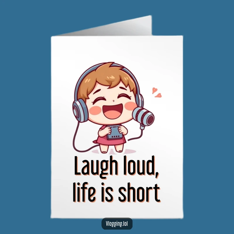 Free Printable Birthday Card: Laughing Character, Hilarious Downloadable Gift for Fun!