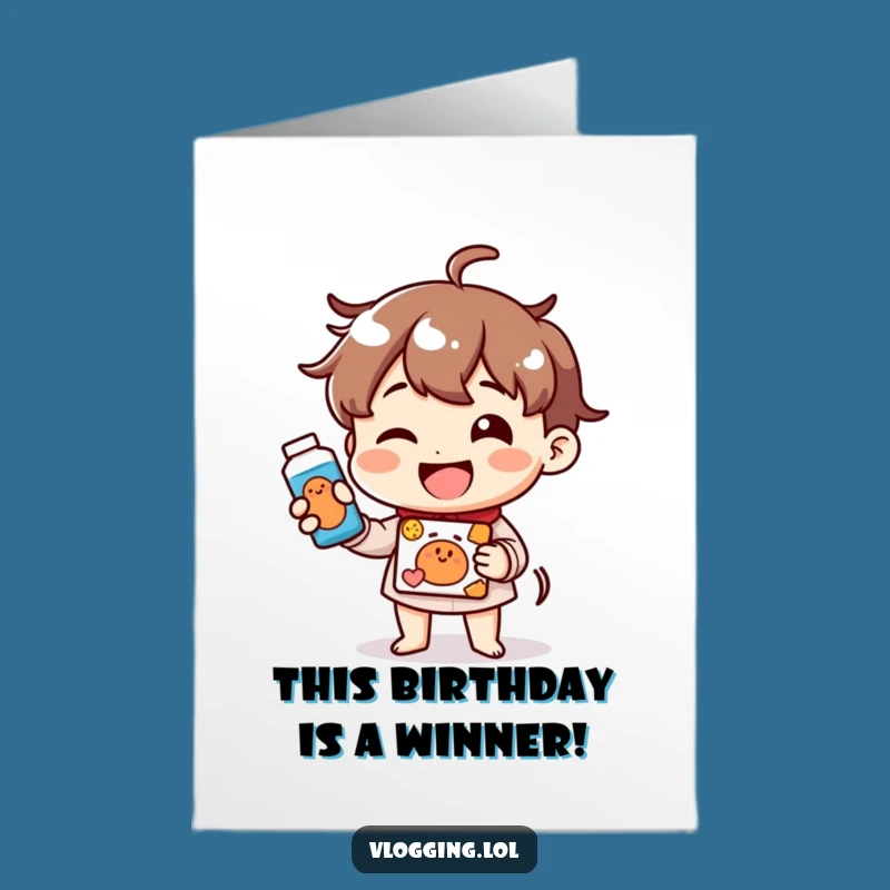 Cheerful Birthday Card: Free Printable Product Demo Humor Downloadable Gift