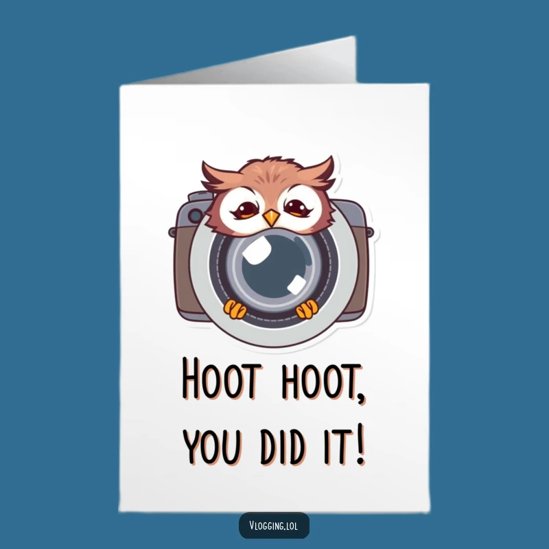 Free Printable Congrats Card Funny Owl Photography Downloadable