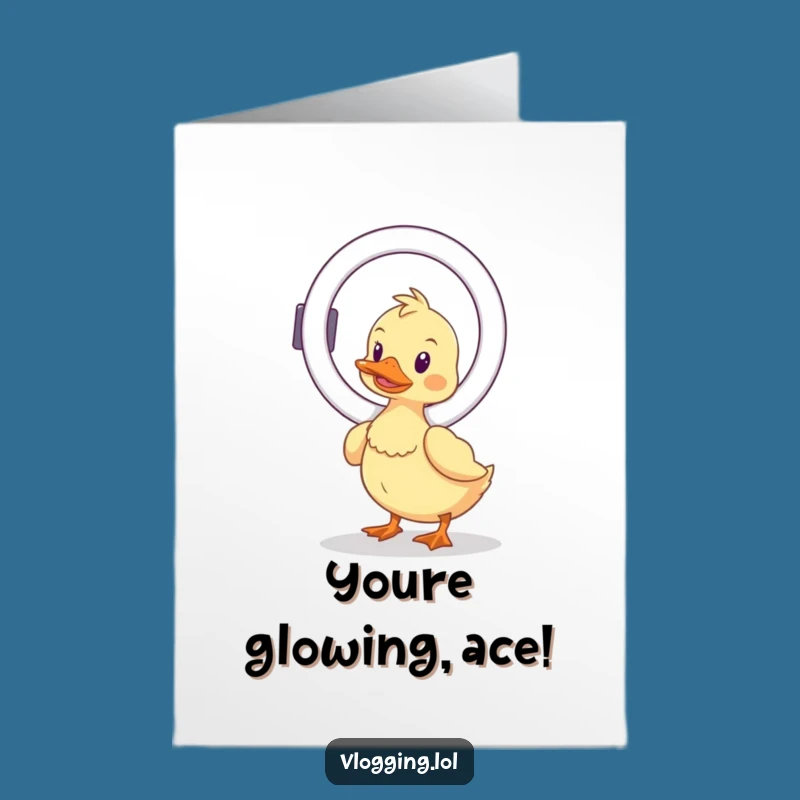 Free Printable Congrats Card Funny Duck Ring Light Success Downloadable