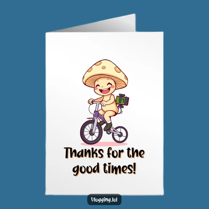 Free Printable Mushroom Thank You Card: Funniest Downloadable Gift