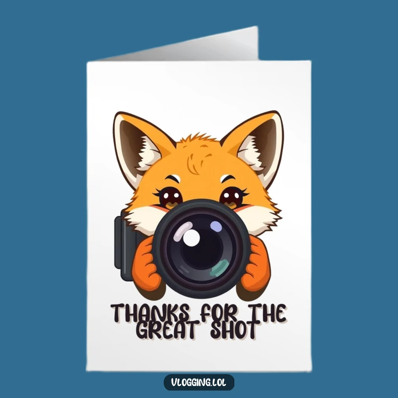 Free Printable Funny Fox Thank You Card: Curious Observation Downloadable Gift