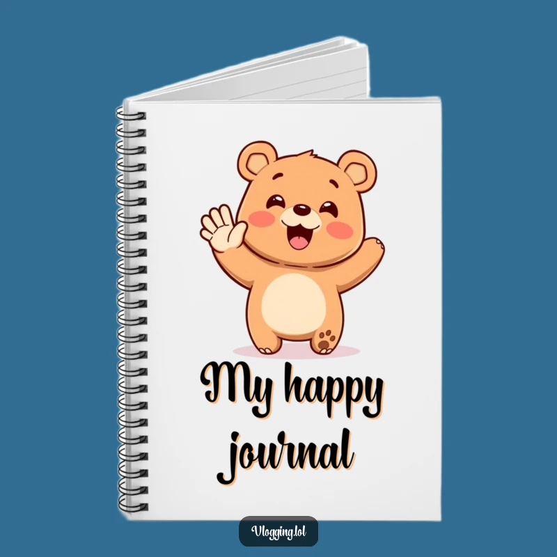 Funny Bear Greeting Notebook - Hilarious Journal for Happy Thoughts