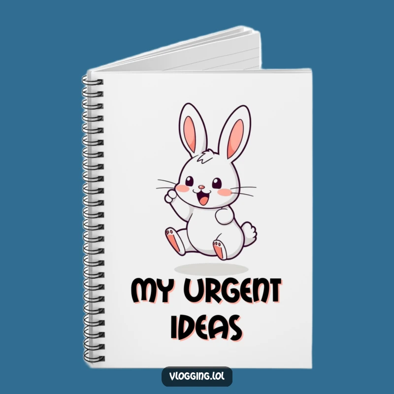 Funny Bouncing Bunny Notebook: Jot Down Ideas with Digital Flair!