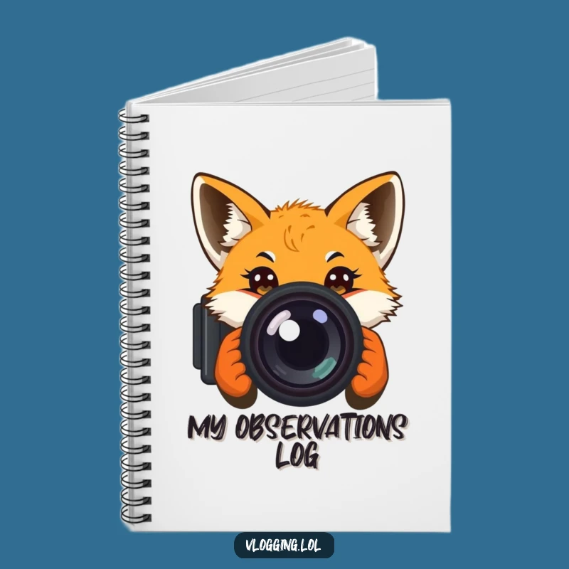 Funny Curious Fox Notebook: Capture Ideas with Wide-Eyed Wonder!