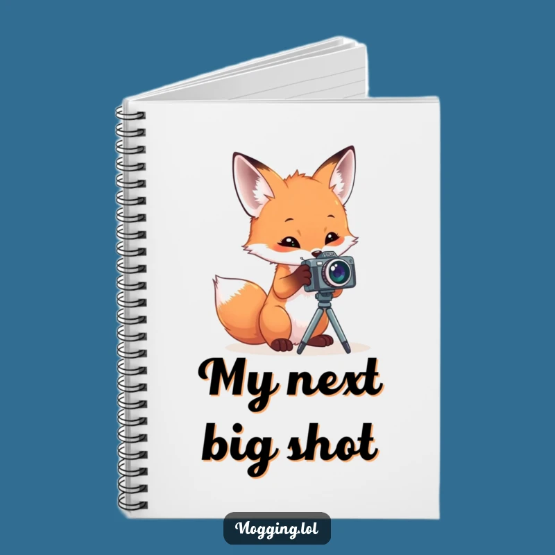 Funny Fox Photographer Notebook: Jot Down Ideas with a Curious Critter, Perfect Gift