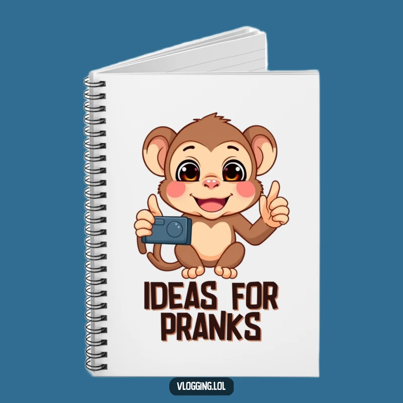 Funny Monkey Selfie Notebook: Jot Down Ideas with a Mischievous Monkey!