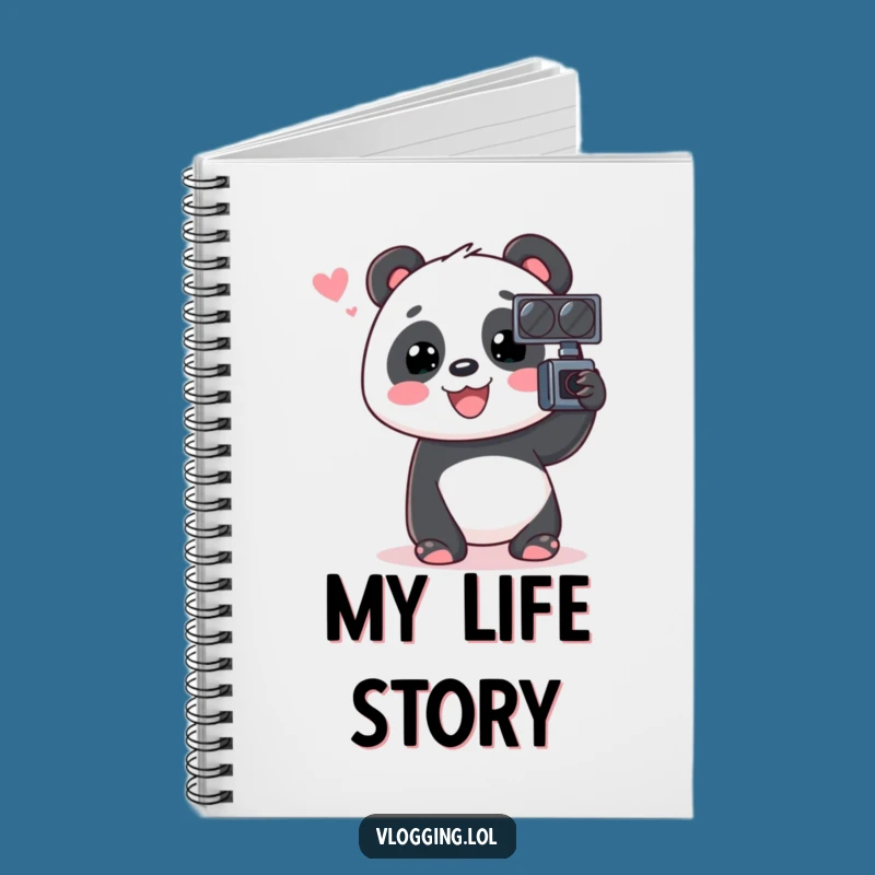 Funny Panda Notebook: Vlogger Chat Journal, Hilarious Funny Gift!
