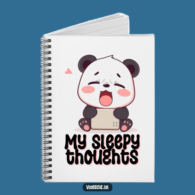 Funny Tired Panda Notebook: Jot Down Ideas Between Yawns!