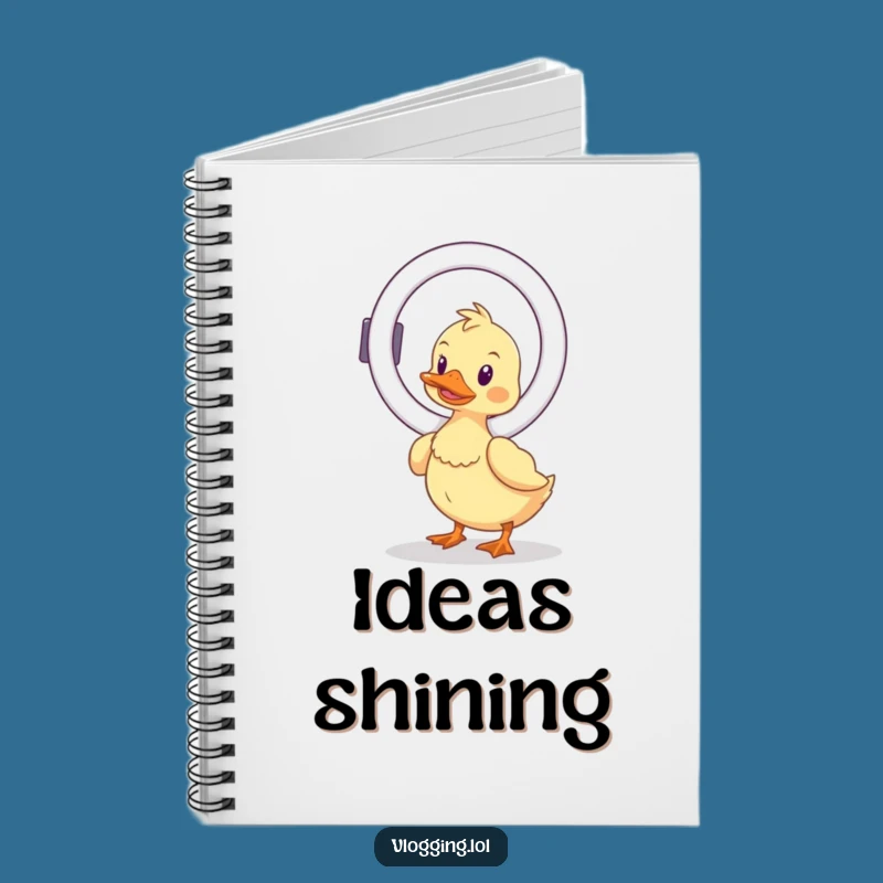 Funny Wobbly Duck Notebook: Ring Light Balance - Journal Funny Gift for Writers
