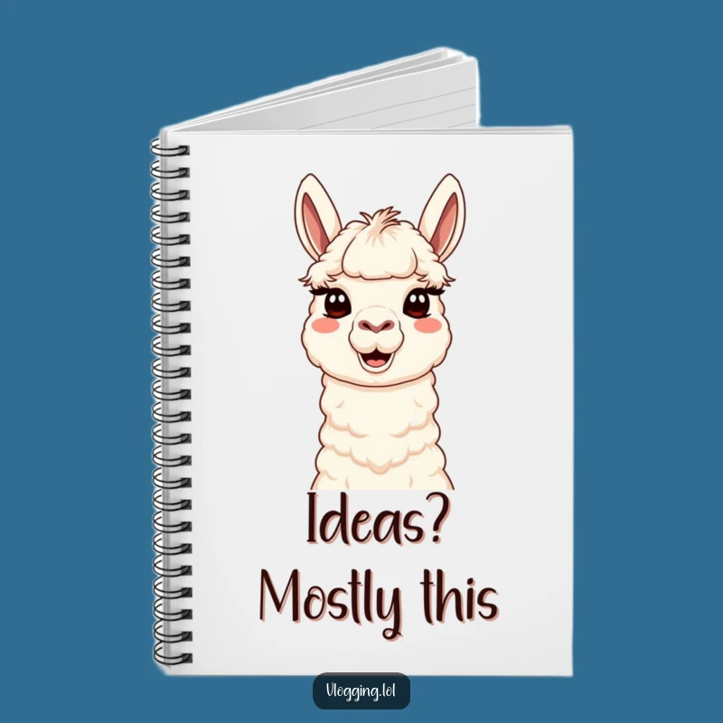 Funny Content Llama Notebook: Jot Down Ideas with a Silly Creative Face!